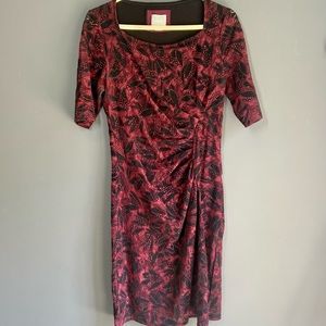 Mauve/ Anthropologie Lace Overlay Dress